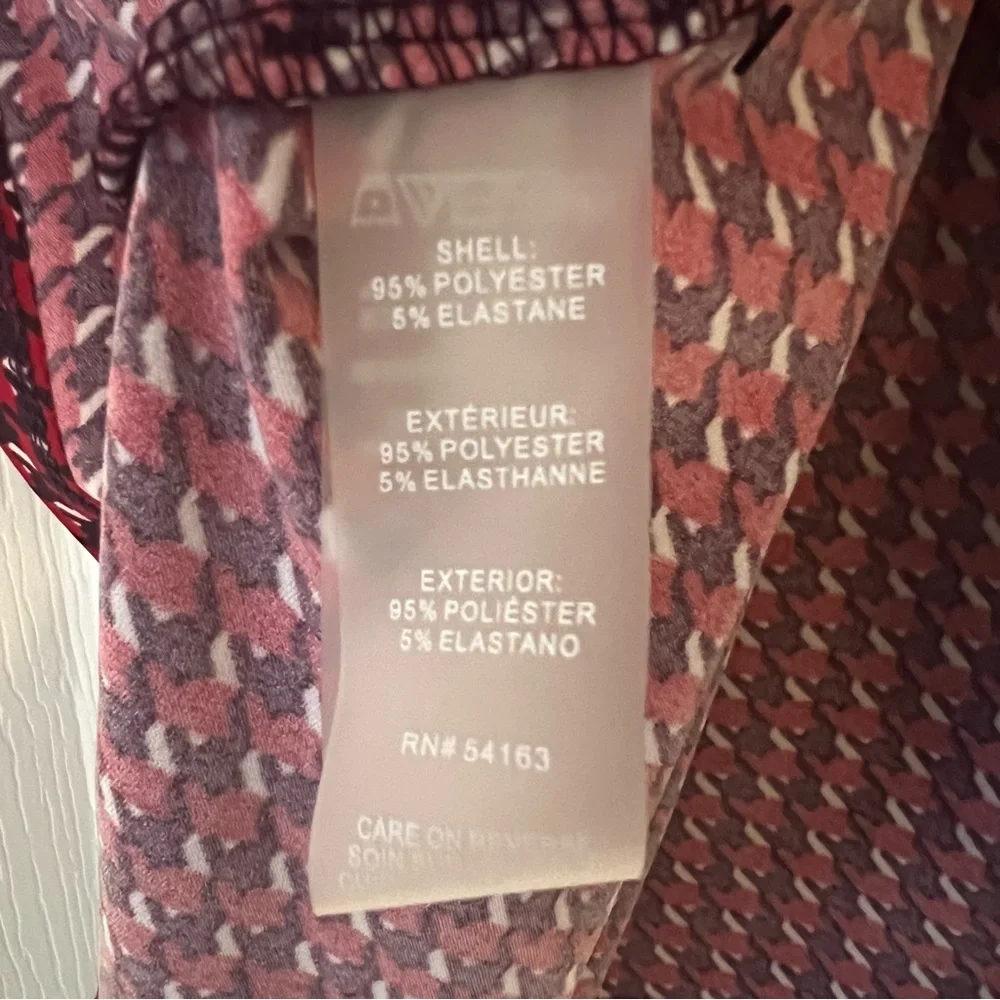 Tommy Hilfiger-Houndstooth Jersey Shirtdress With Belt-Sleeves-Size 4 Petite - Picture 10 of 11